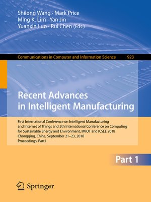 cover image of Recent Advances in Intelligent Manufacturing